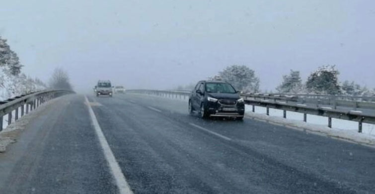 Karabük’te Kar Yağışı Ulaşımı Olumsuz Etkiledi