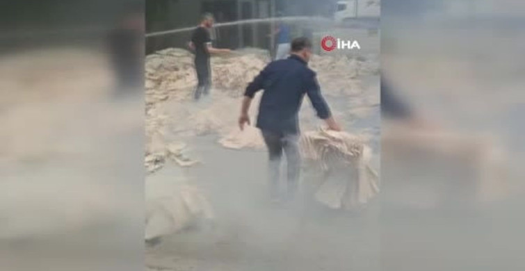 Karabük'te tekstil işletmesinde çıkan yangın kısa sürede kontrol altına alındı
