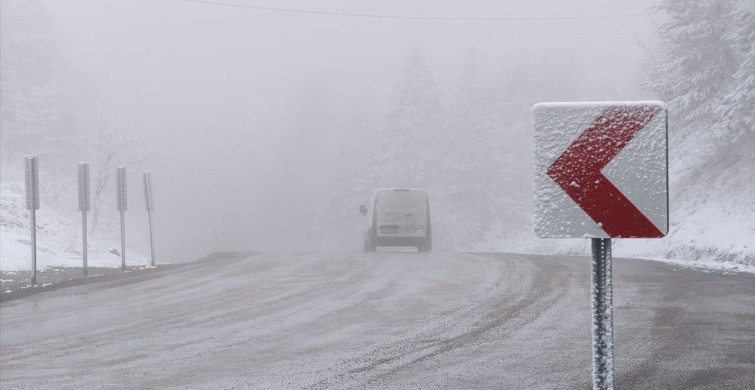 Karabük'te Yüksek Kesimlerde Kar ve Sis Etkili