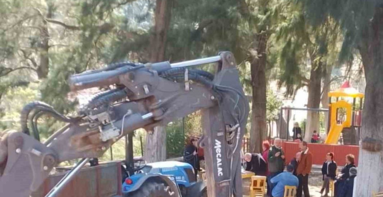 Karaburun'da Nergis Çay Bahçesi Protesto Edildi