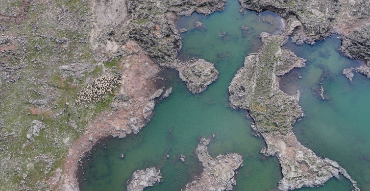 Karacadağ Krater Gölü'nde Yağışlar ile Su Seviyesi Yeniden Yükseldi
