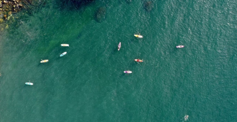 Karadeniz'de Kürek Sörfü Rüzgarı
