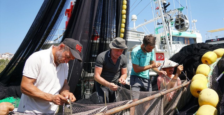 Karadenizli Balıkçılar Tekirdağ'da Yeni Sezona Hazırlanıyor
