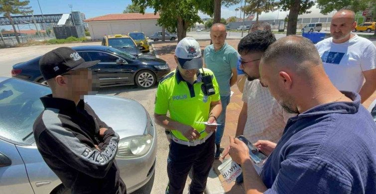 Karaman'da korsan taksicilik yapan sürücüye ve taksicilere ceza
