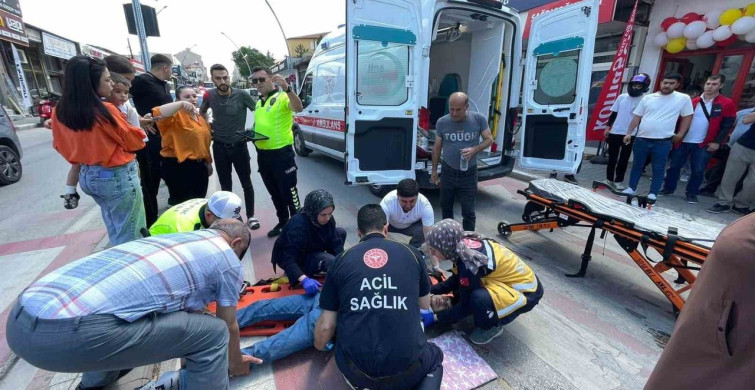 Karaman'da motosiklet kazası: Sürücü yaralandı