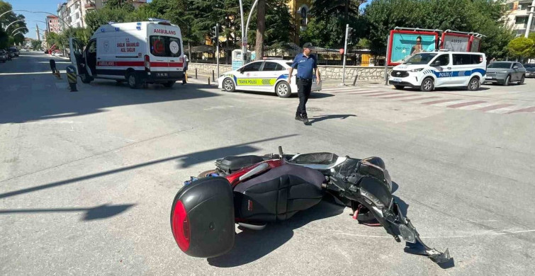 Karaman'da motosiklet kazasında 2 kişi yaralandı