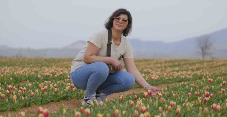 Karaman'daki Lale Tarlası Ziyaretçilerini Bekliyor