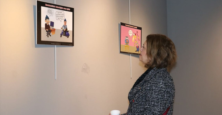 Karikatür Sergisi 'Karadeniz İncelemeleri 2' Trabzon'da Açıldı