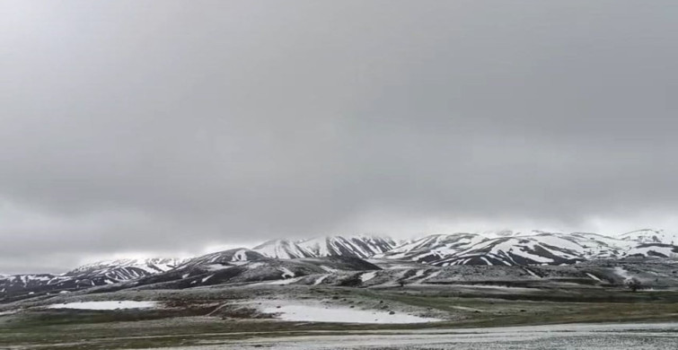 Karlıova'da Mayıs Ayında Kar Yağışı