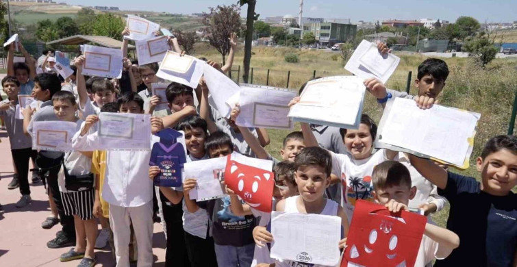 Karne geleneği deliklikaya'da spor hediyeleriyle kutlandı