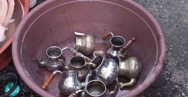 Kars sokaklarında kalaycılık geleneği devam ediyor