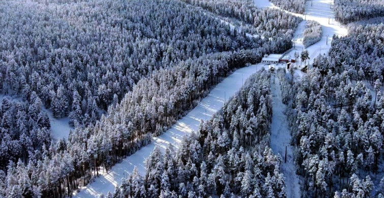 Kars'ın Sarıkamış İlçesi Karla Kaplandı