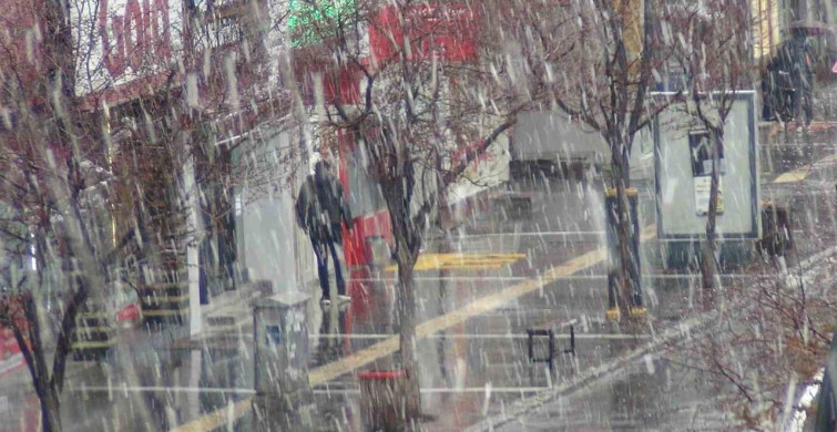 Kars'ta Kar Yağışı Etkili Oluyor