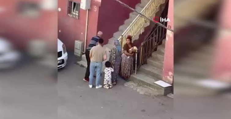 Kartal'da kiracısıyla kavga eden ev sahibinin bıçaklandığı anlar kaydedildi