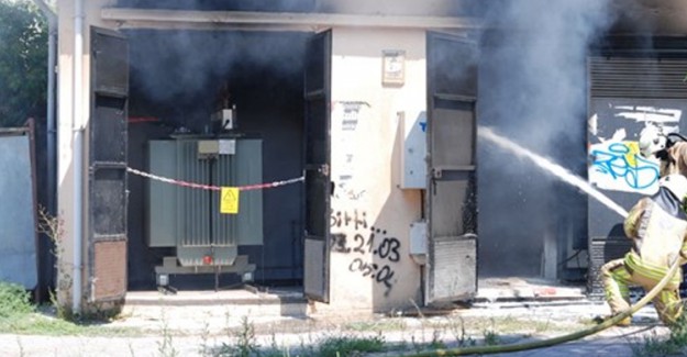 Kartal'da Korkutan Trafo Yangını