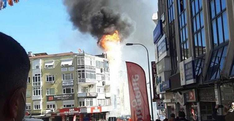 Kartal'da Korkutan Yangın
