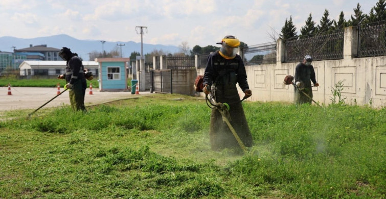 Kartepe'de Yeşil Alanlarda Bakım ve Temizlik Çalışmaları Devam Ediyor