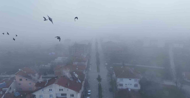 Kastamonu İhsangazi'de Yoğun Sis Etkisini Gösterdi
