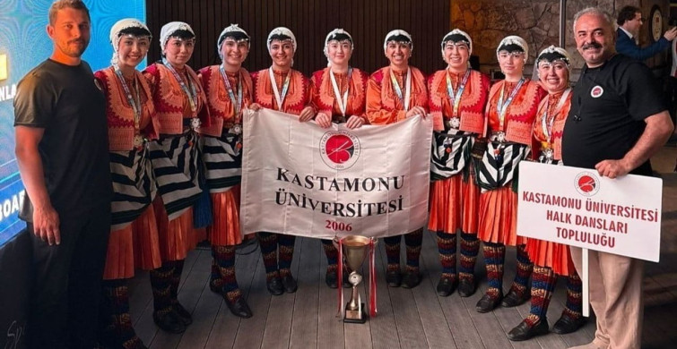 Kastamonu Üniversitesi halk dansları topluluğu Türkiye ikincisi oldu