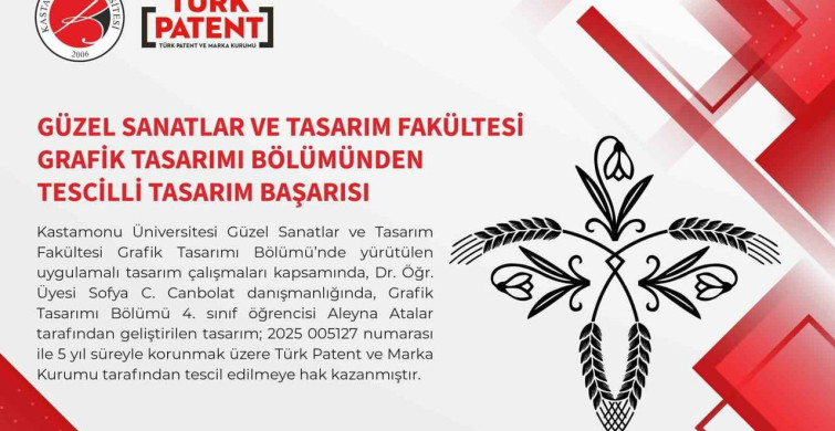 Kastamonu Üniversitesi'nden Tasarım Tescili Başarısı
