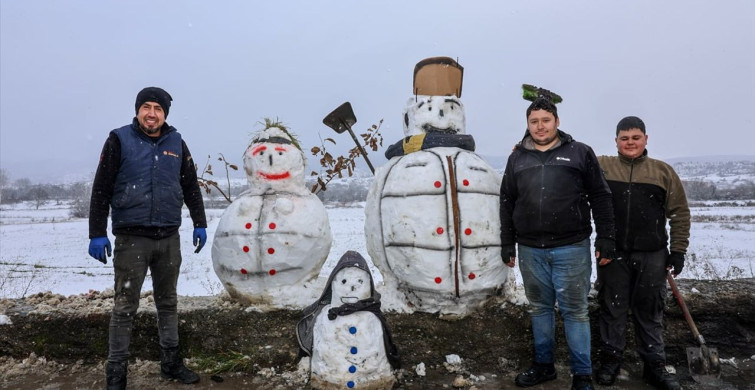 Kastamonu'da Eğlenceli Kar Anları