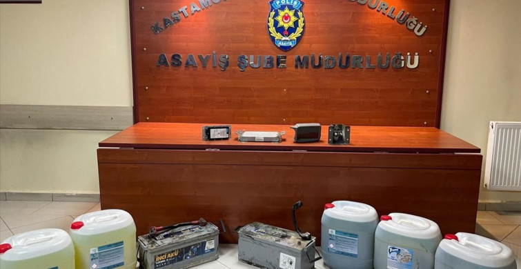 Kastamonu'da İş Makinesi Hırsızları Yakalandı