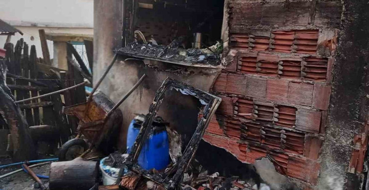 Kastamonu'da Mutfakta Yangın