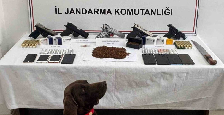Kastamonu'da uyuşturucu ve silah operasyonu: 3 tutuklama