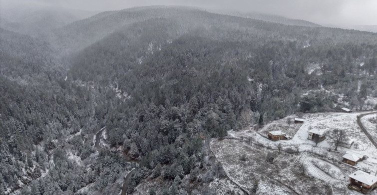 Kastamonu'nun Yüksek Kesimleri Kar Kaplandı