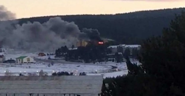 Kayak Merkezinde Yangın