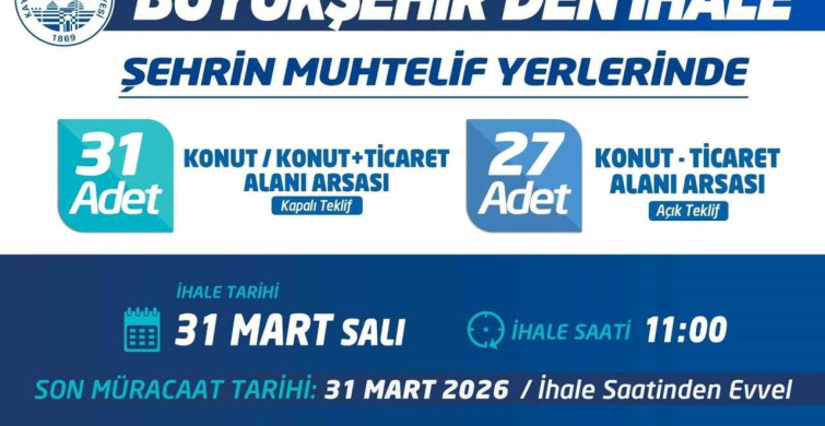 Kayseri Büyükşehir Belediyesi 58 Arsa Satışı Gerçekleştiriyor