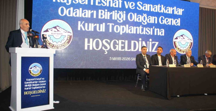 Kayseri Esnaf ve Sanatkarlar Odası'nda Başkan Şeyhi Odakır Güven Tazeledi