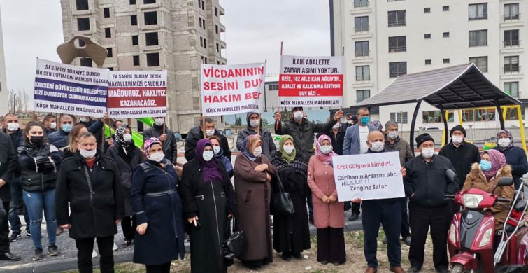 Kayseri’de Arsa Sahipleri 16 Senedir Ev Sahibi Olmayı Bekliyor