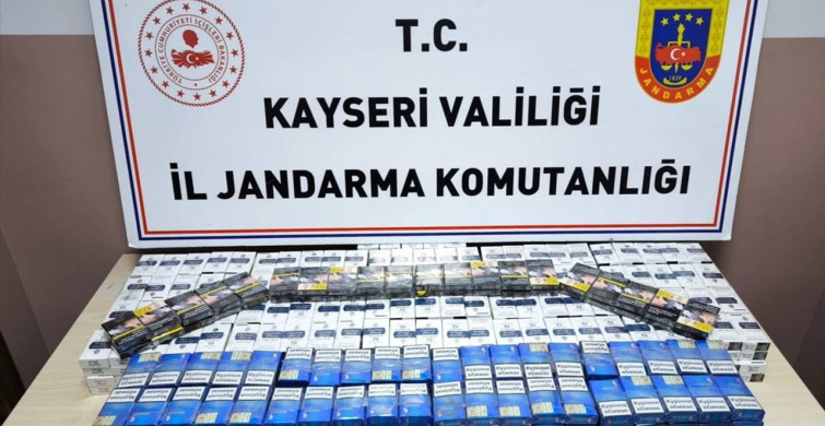 Kayseri'de Bandrolsüz Kaçak Sigara Operasyonu