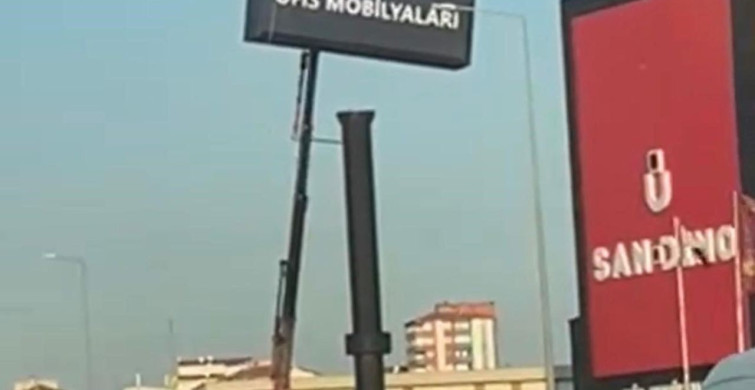 Kayseri'de önlem almadan yüksekten çalışan işçiler dikkat çekti