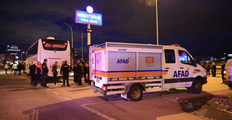 Kayseri'de Yolcu Otobüsü ve Kamyonetin Çarpışması: 5 Yaralı