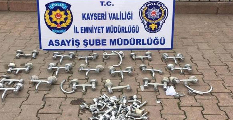 Kayseri'deki Caminin Musluklarını Çalan 4 zanlı Gözaltında