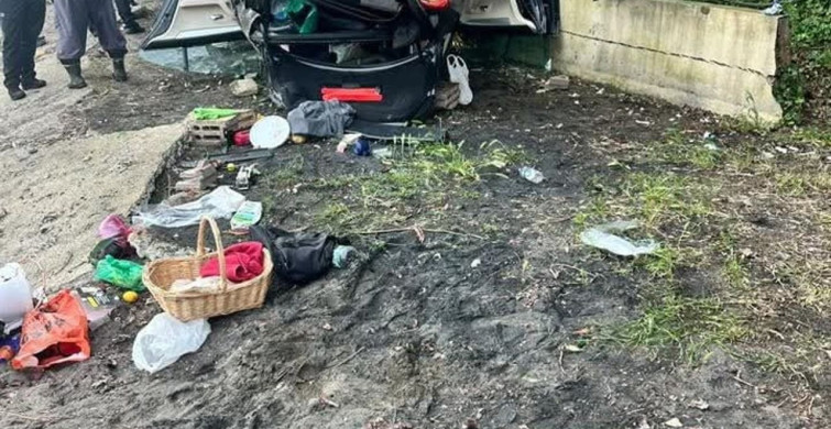 Kediye Çarpmamak İçin Yapılan Manevra Sonucu Araç Plaja Uçtu