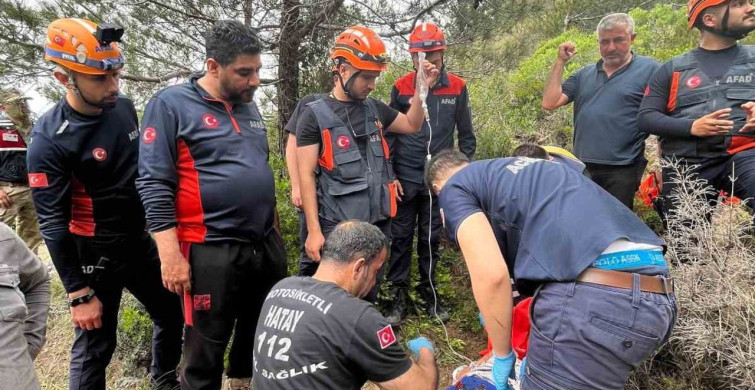 Kekik Toplarken Uçurumdan Düşen Kadın 4 Saatte Kurtarıldı
