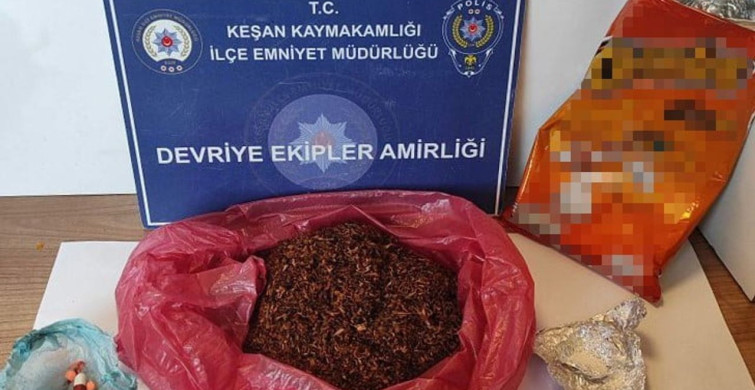 Keşan'da Cips Paketine Gizlenmiş Uyuşturucu ile Yakalanma Olayı