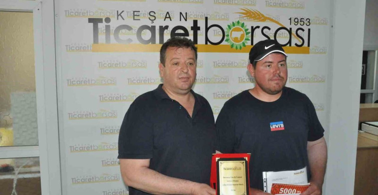 Keşan'da İlk Arpa Hasadı Açık Artırmaya Sunuldu