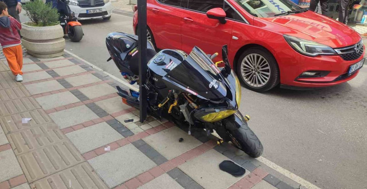 Keşan'da Motosiklet Kazası: Sürücü Yaralandı