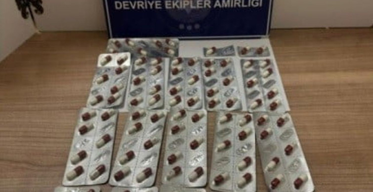 Keşan'da polisten şüpheliye yapılan aramada 115 sentetik ecza ele geçirildi