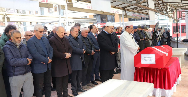 Kıbrıs Gazisi Hüseyin Önbaş, Son Yolculuğuna Uğurlandı