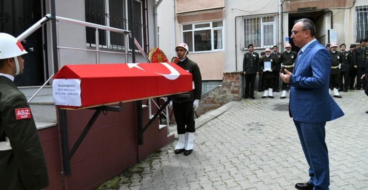 Kıbrıs gazisi İbrahim Bahçeli son yolculuğuna uğurlandı