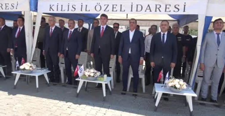 Kilis'te 15 Temmuz Parkı açıldı, fidanlar toprakla buluşturuldu