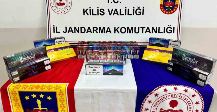 Kilis’te Kaçak Sigara ve Elektronik Sigara Operasyonu
