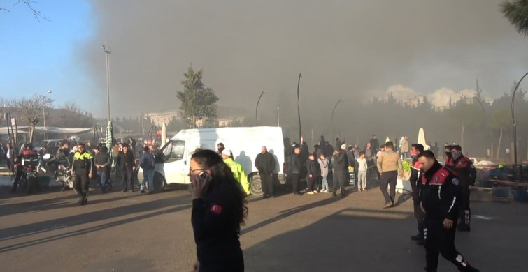 Kilis'te STK'ya Ait Prefabrik Yapıda Yangın Kontrol Altına Alındı