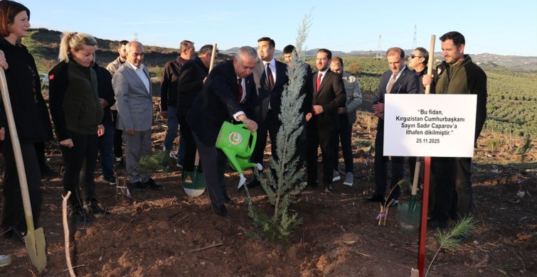 Kırgız Cumhuriyeti Fahri Konsolosu Bilal Tutuş İçin Hatıra Ormanı Oluşturuldu