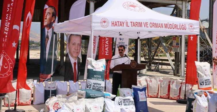 Kırıkhan'da 30 milyon liralık tohum desteği üreticilere ulaştırıldı